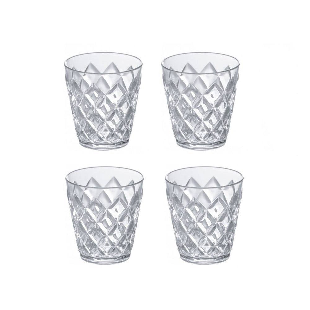 Koziol Germany Crystal Water Pitcher With Tumblers, Set of 5