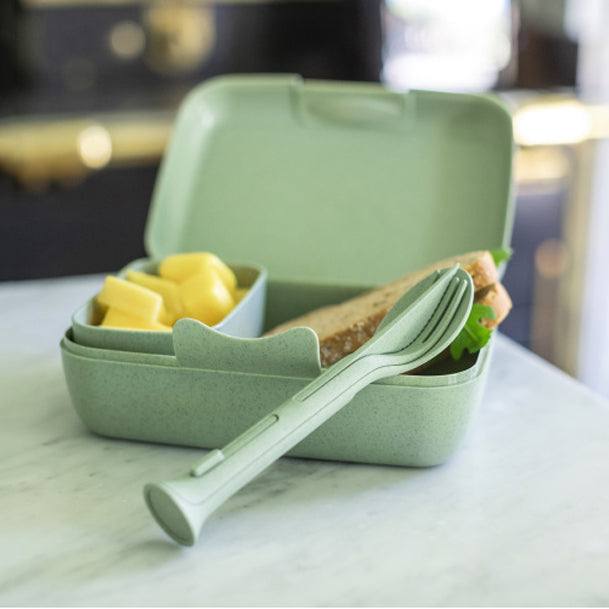 Koziol Germany Klikk 3-piece Cutlery Set - Leaf Green