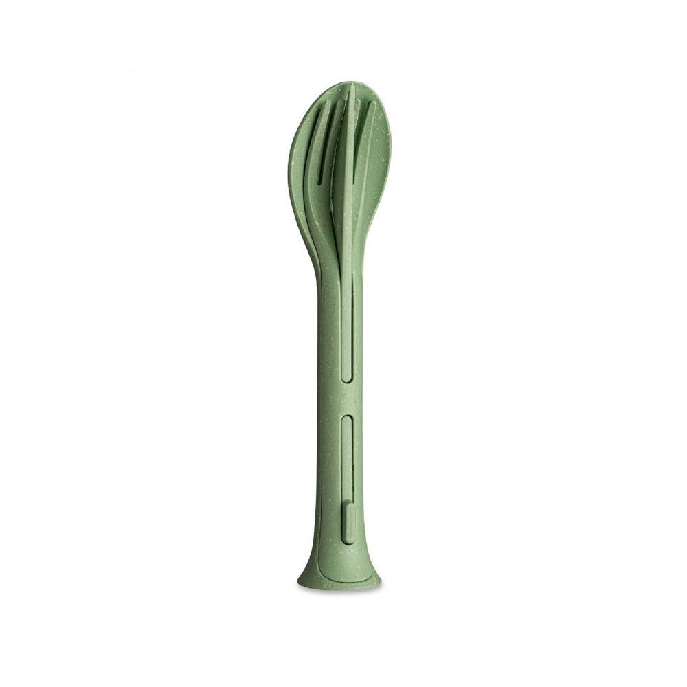 Koziol Germany Klikk 3-piece Cutlery Set - Leaf Green