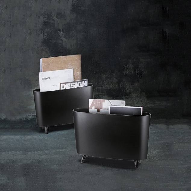 Koziol Germany Milano Magazine Rack - Cosmos Black