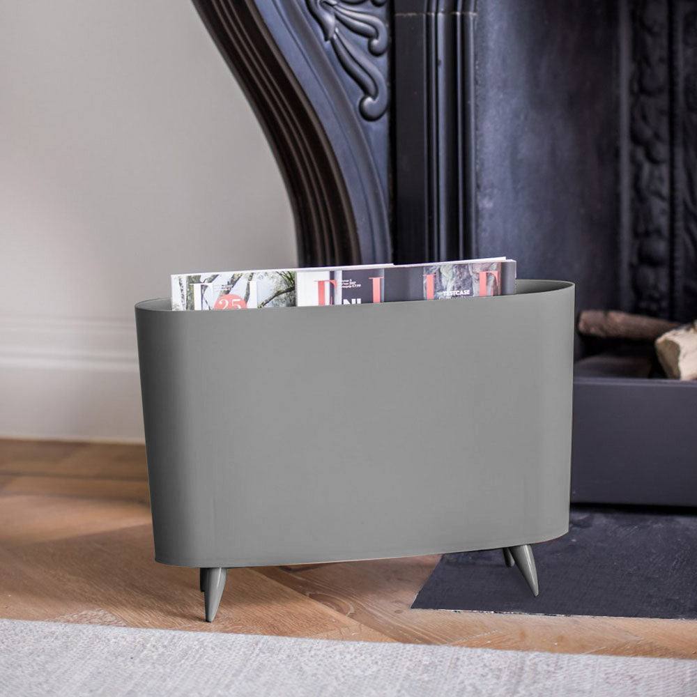 Koziol Germany Milano Magazine Rack - Deep Grey