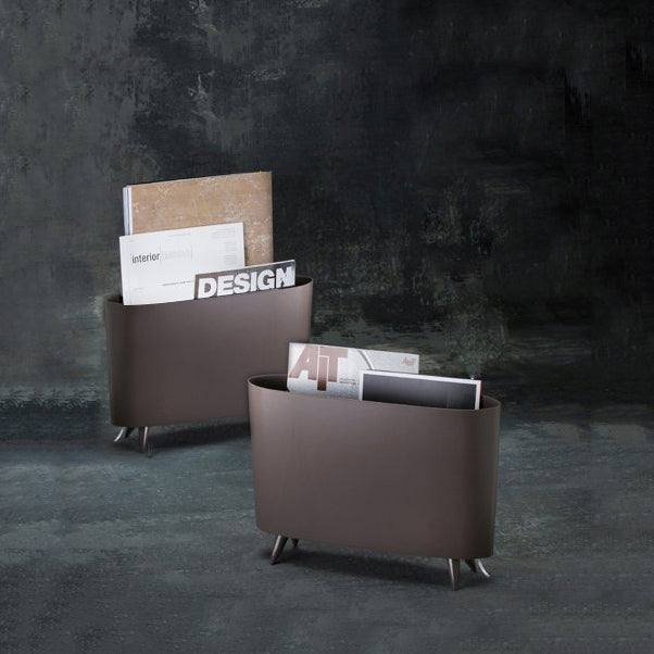 Koziol Germany Milano Magazine Rack - Deep Grey