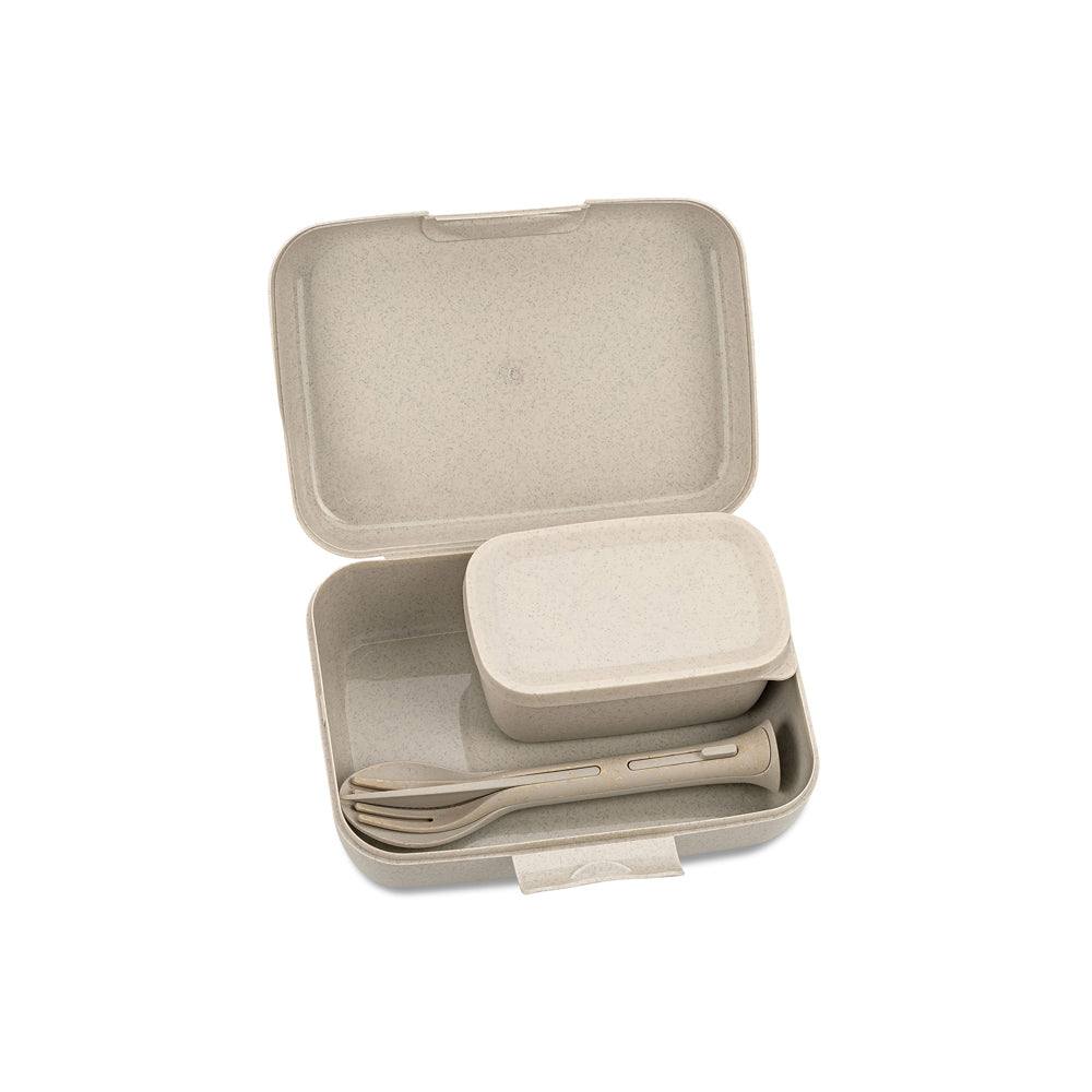 Koziol Germany Ready Lunch Box With Cutlery - Desert Sand