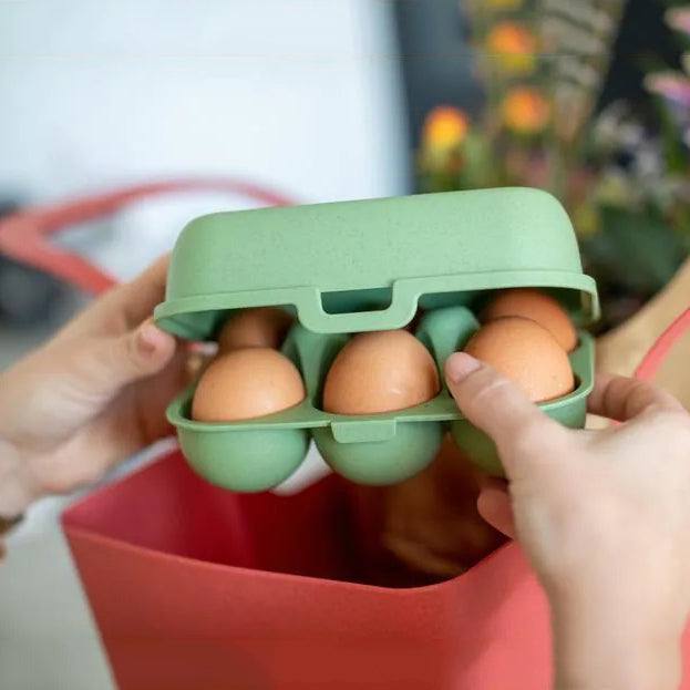 KOZIOL Eggs To Go Egg Box, Egg Transport Box Tin, Lightweight And