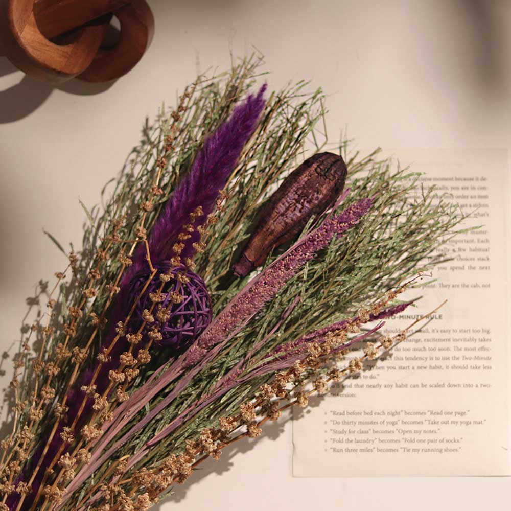 Lavender Dried Bouquet - Purple Earthy