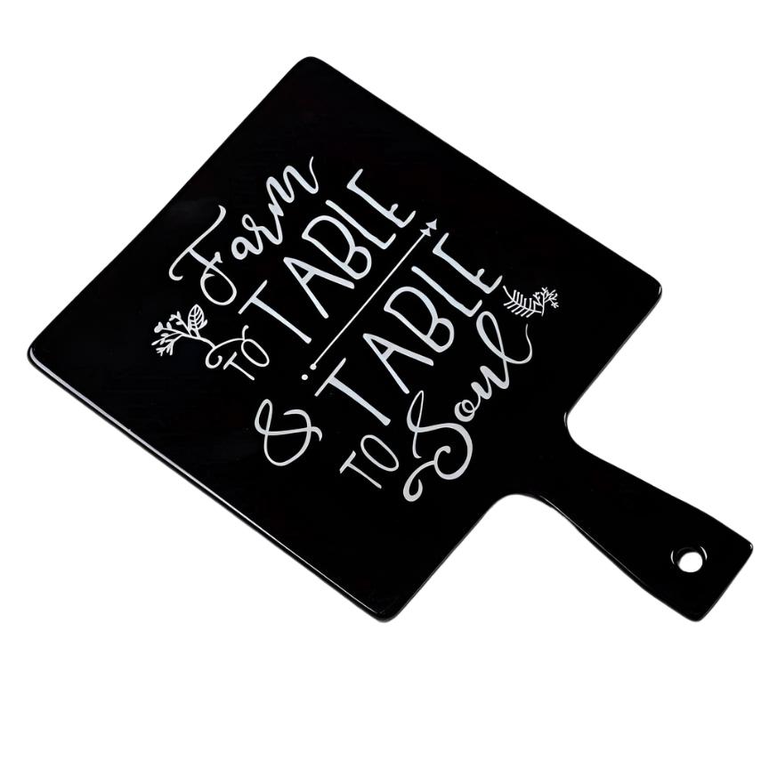 Lekoch Farm to Table Square Serving Paddle - Black