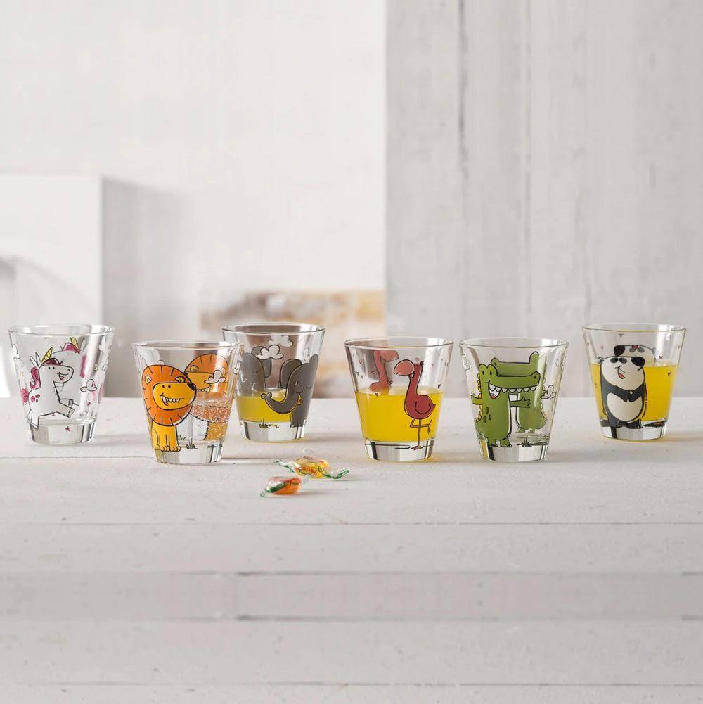 Leonardo Germany Bambini Glass Tumblers, Set of 6 - Assorted