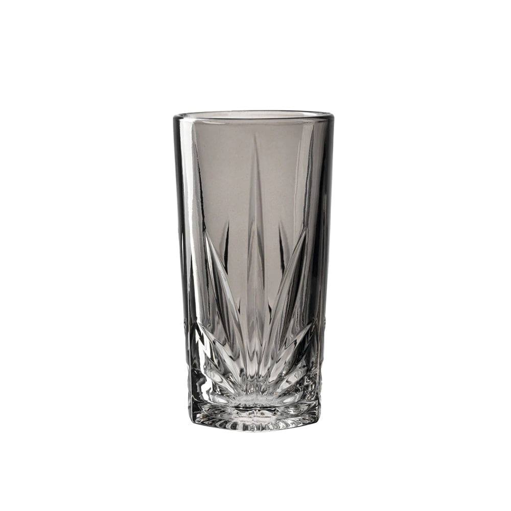 Leonardo Germany Capri Long Drink Tumblers 390ml, Set of 4 - Grey