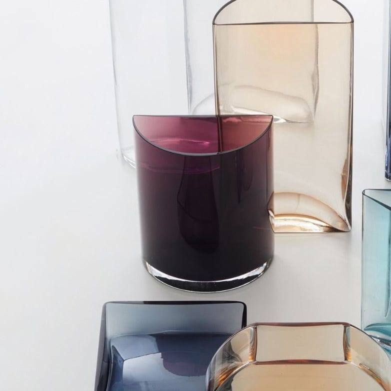 Leonardo Germany Centro Glass Vase - Aubergine