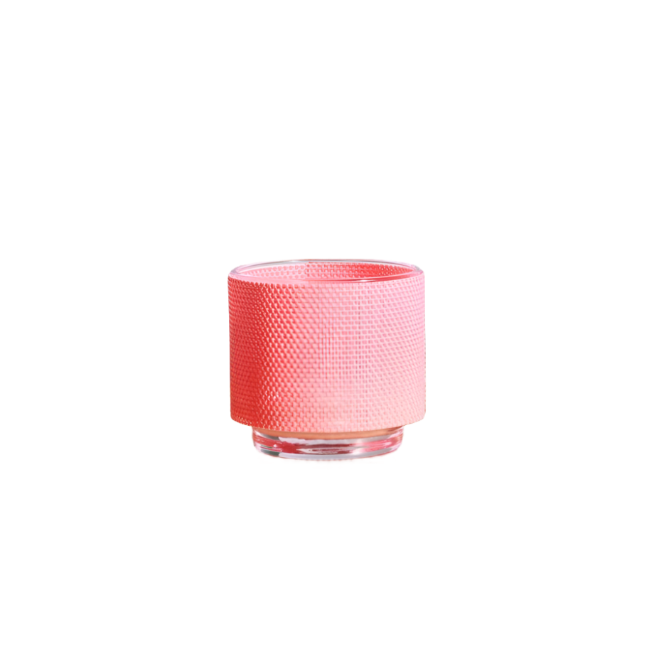 Colorata Tealight Holder with Cover - Coral