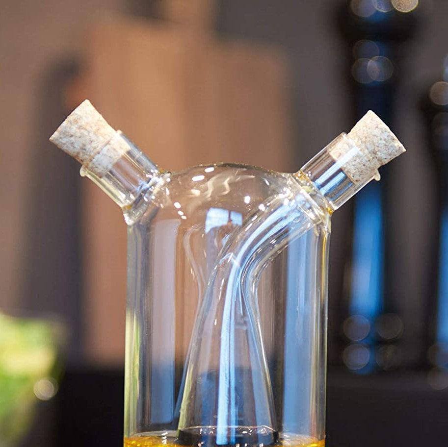 Leonardo Germany Cucina 2-in-1 Cylinderical Oil & Vinegar Bottle