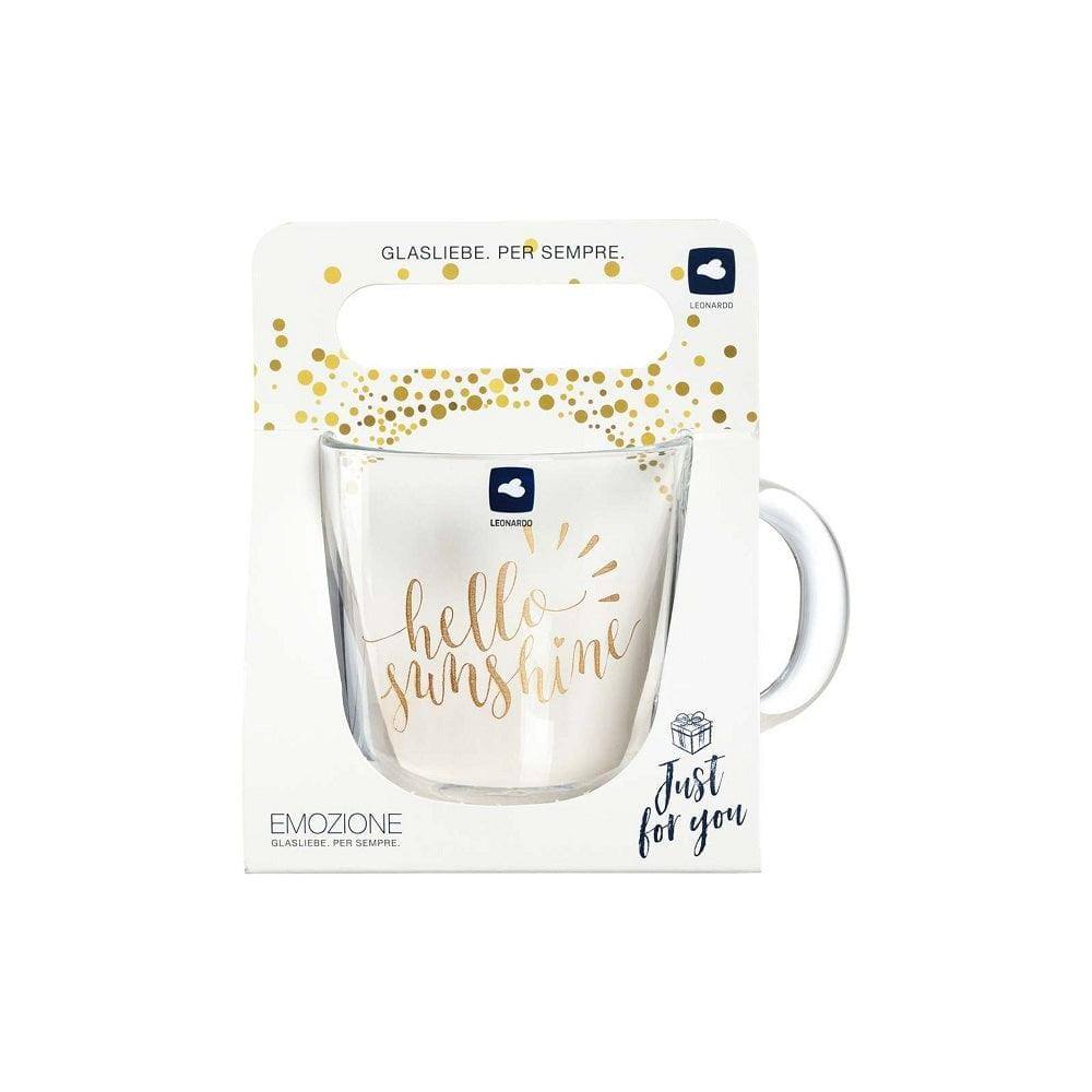 Leonardo Germany Emozione Glass Mug 400ml - Happy Day