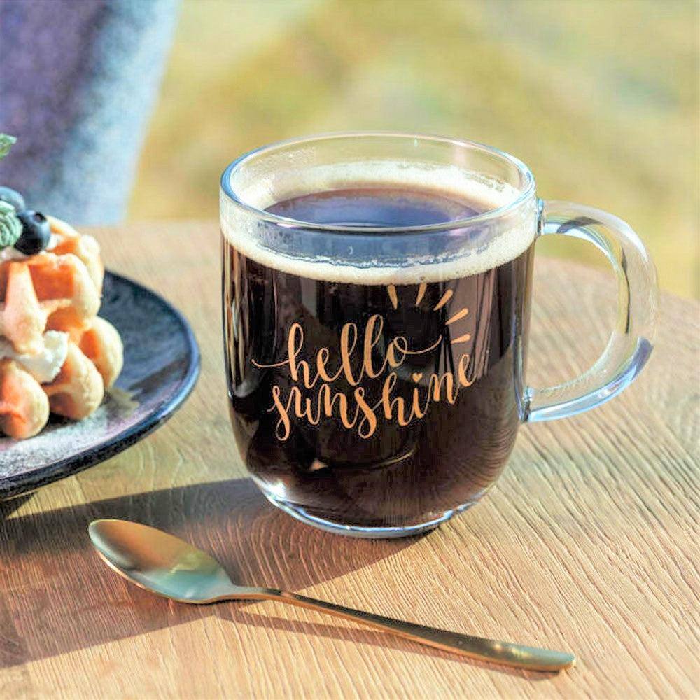 Leonardo Germany Emozione Glass Mug 400ml - Hello Sunshine