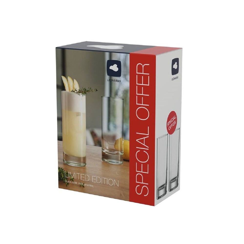 Leonardo Germany Gin Fizz Highball Glasses 340ml, Set of 2