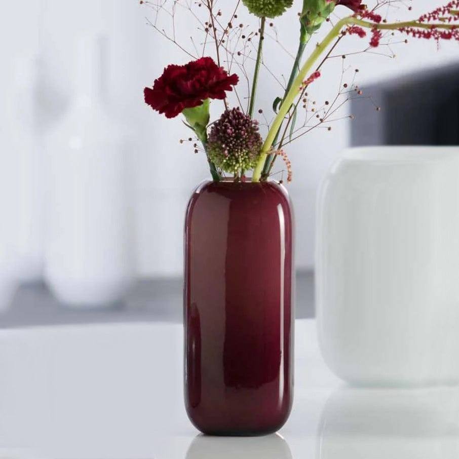 Leonardo Germany Milano Tall Vase - Bordeaux