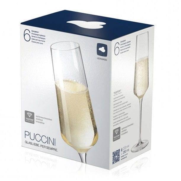 Leonardo Germany Puccini Champagne Glasses 280ml, Set of 6