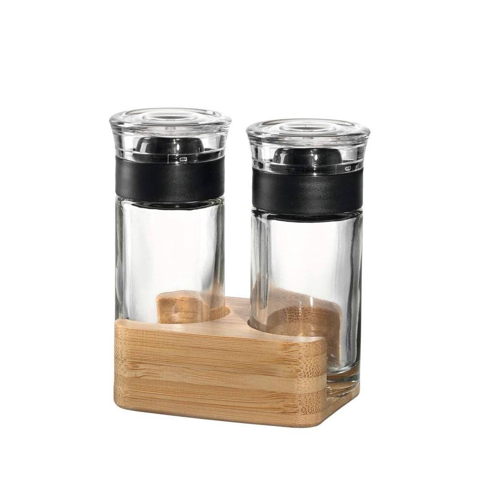 Leonardo Germany Salt & Pepper Set with Wooden Holder