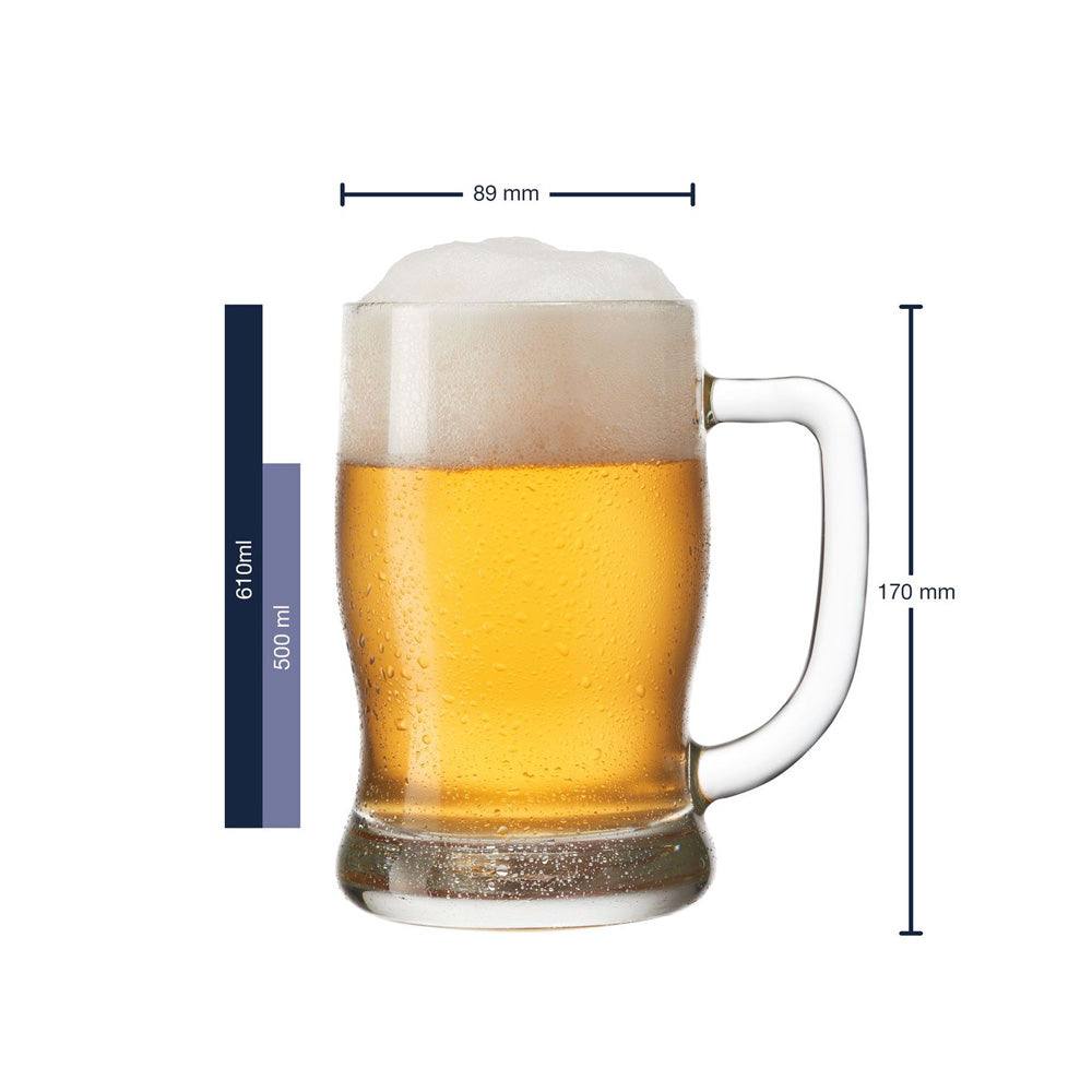 Leonardo Germany Taverna Beer Mugs 500ml, Set of 2