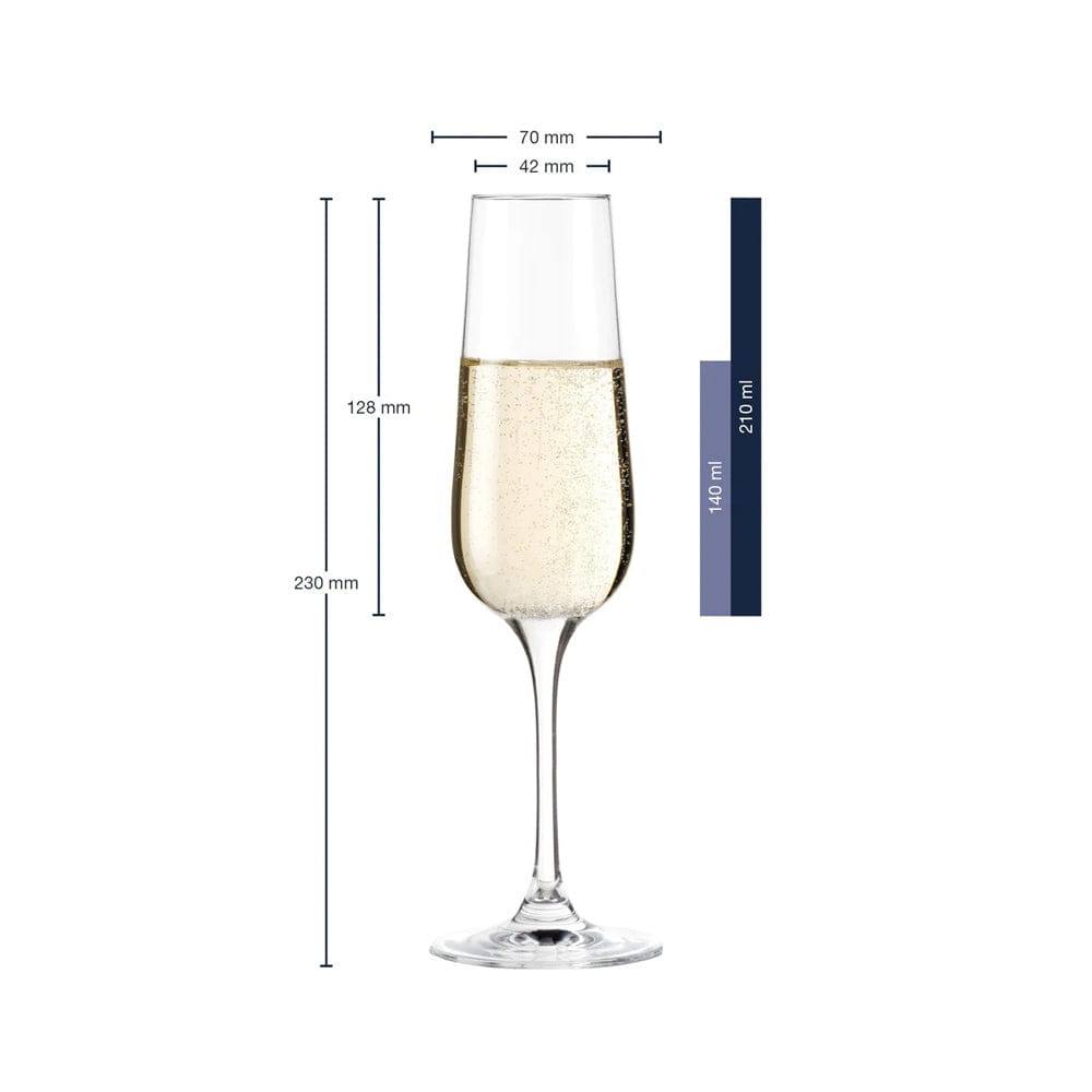 Leonardo Germany Tivoli Champagne Glasses 210ml, Set of 6