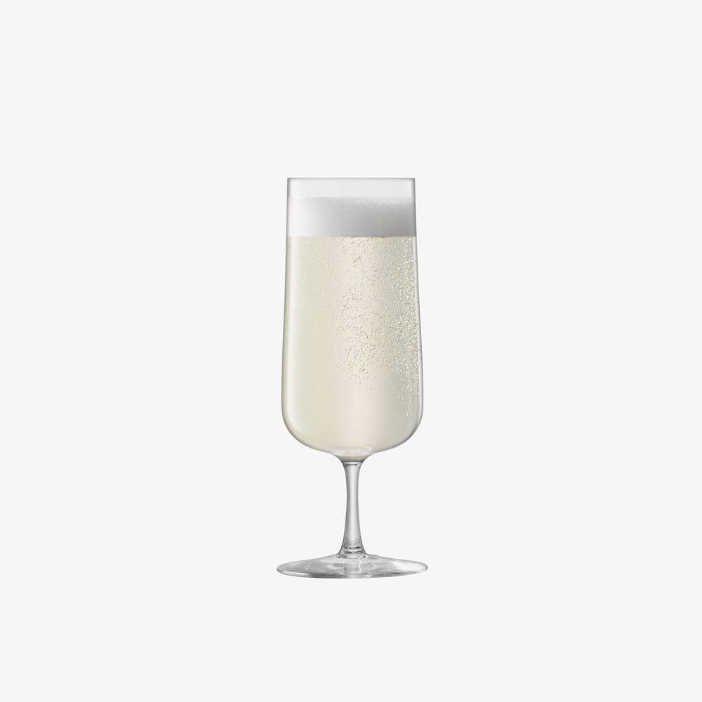 LSA International Arc Champagne Flutes 240ml, Set of 4