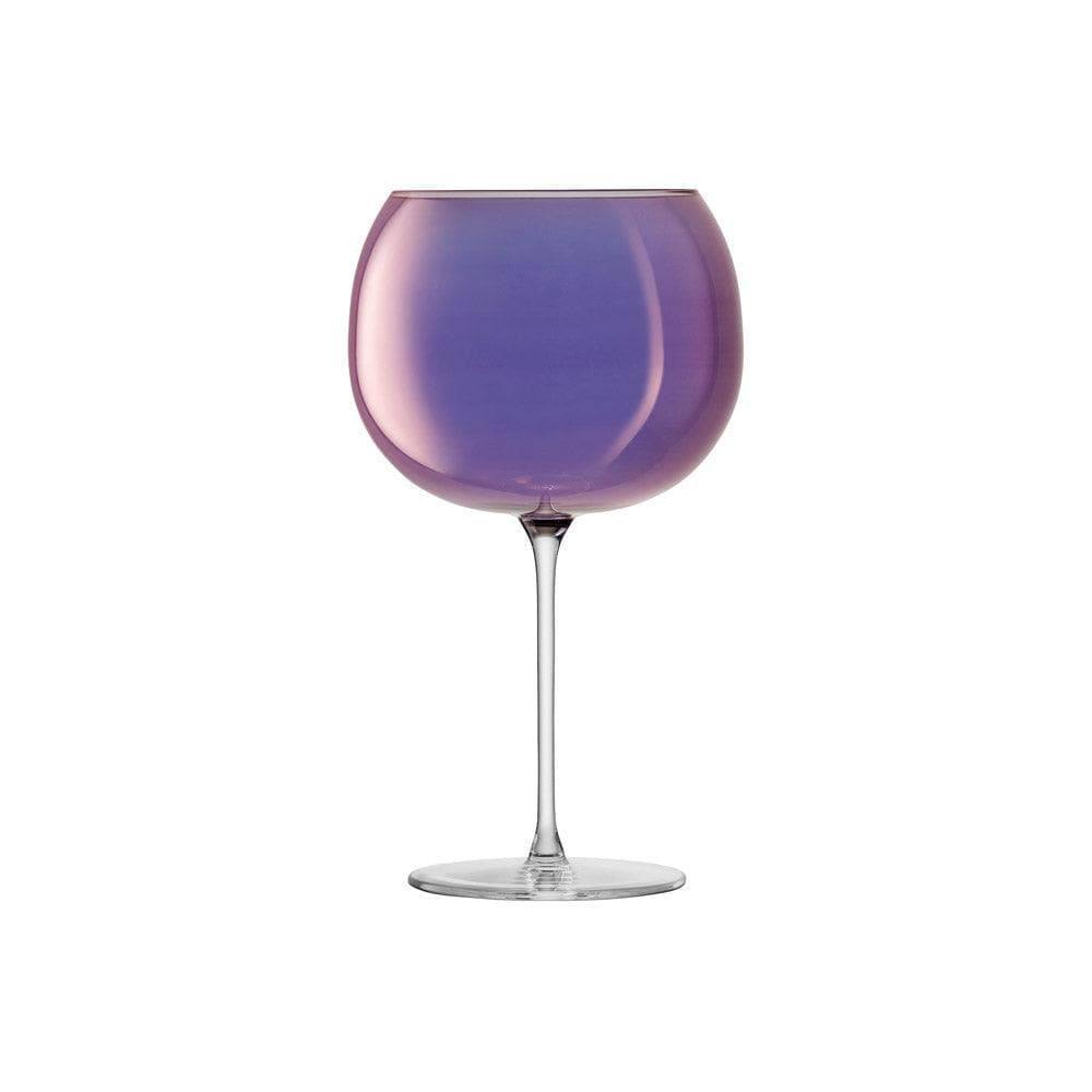 LSA International Aurora Balloon Glasses 680ml, Set of 4 - Polar Violet