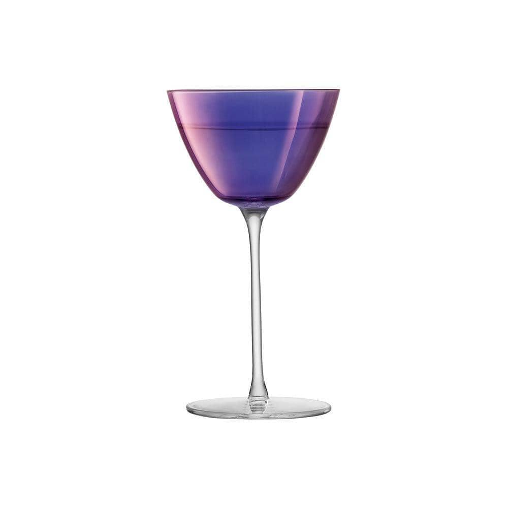 LSA International Aurora Martini Glasses 195ml, Set of 4 - Polar Violet