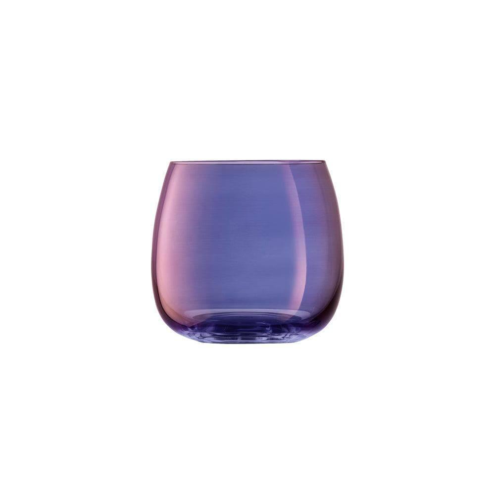 LSA International Aurora Stemless Glasses 370ml, Set of 4 - Polar Violet