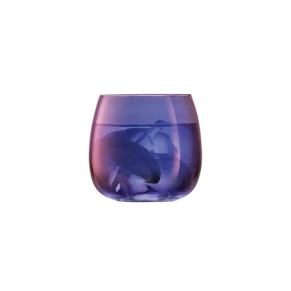 LSA International Aurora Stemless Glasses 370ml, Set of 4 - Polar Violet