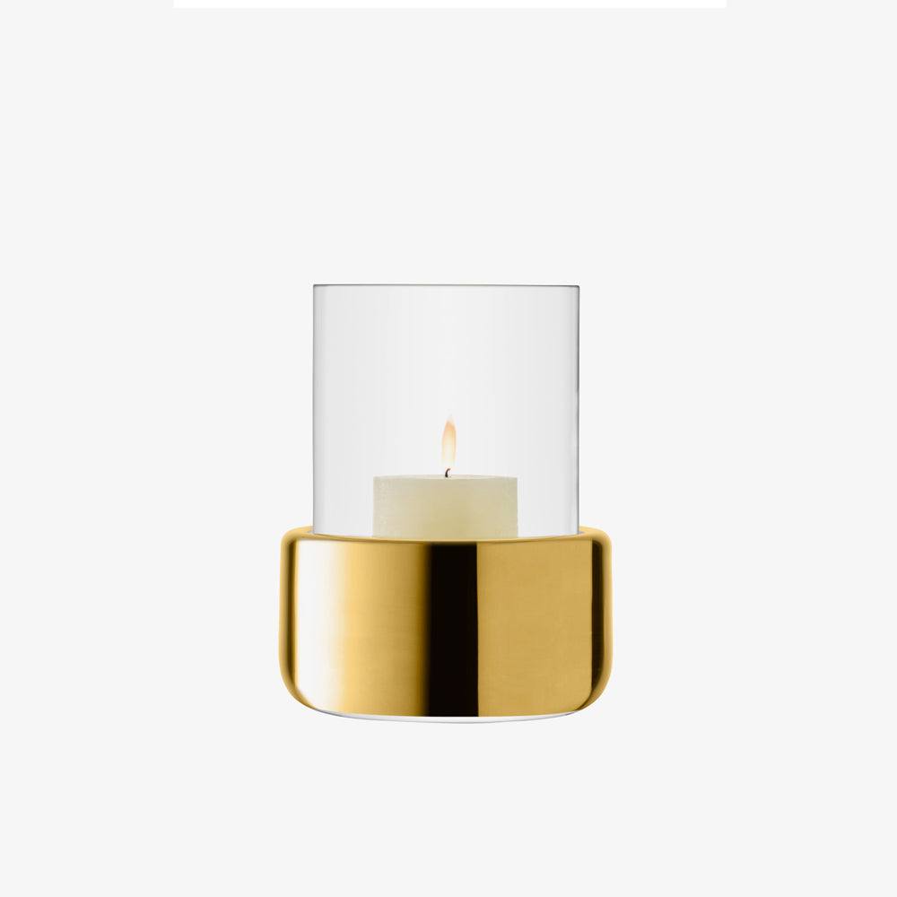 LSA International Aurum Glass Lantern Medium - Gold