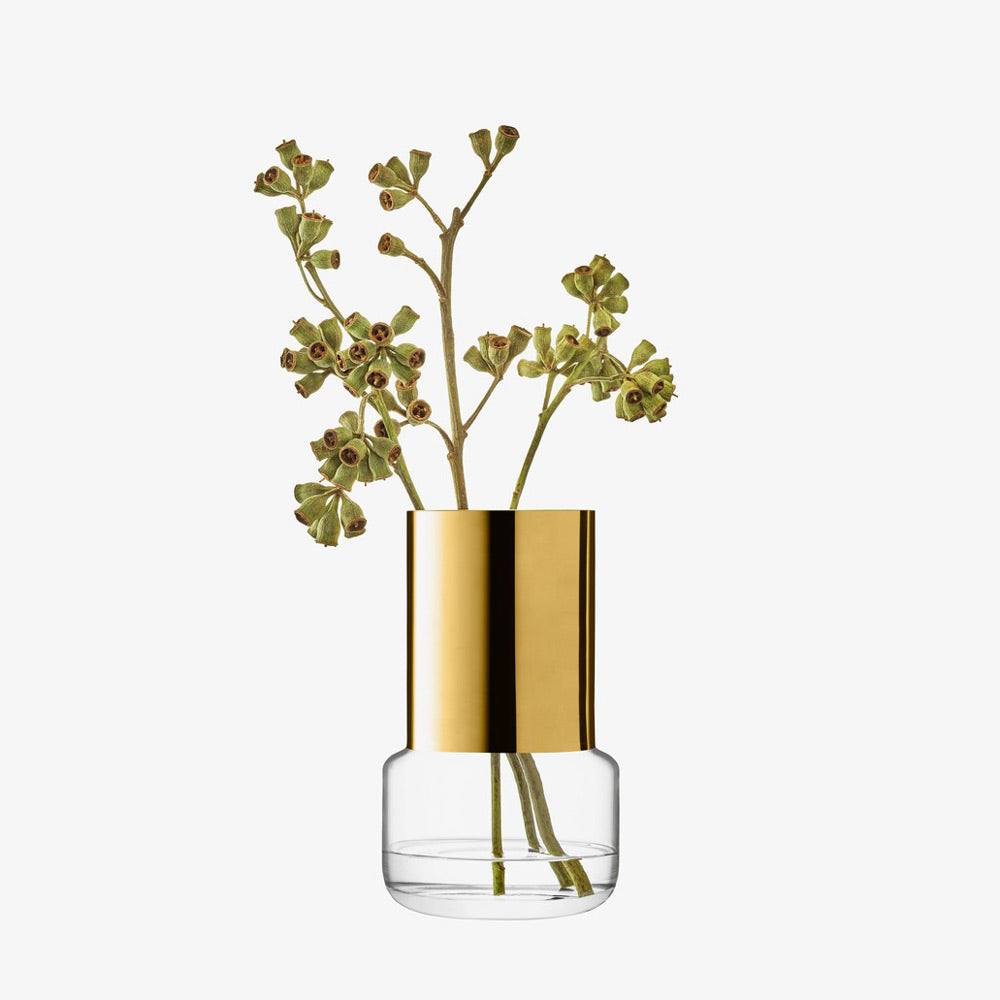 LSA International Aurum Glass Vase Small - Gold