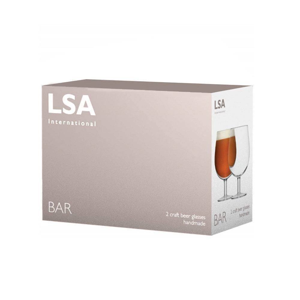 LSA International Bar Craft Beer Glass 550ml, Set of 2