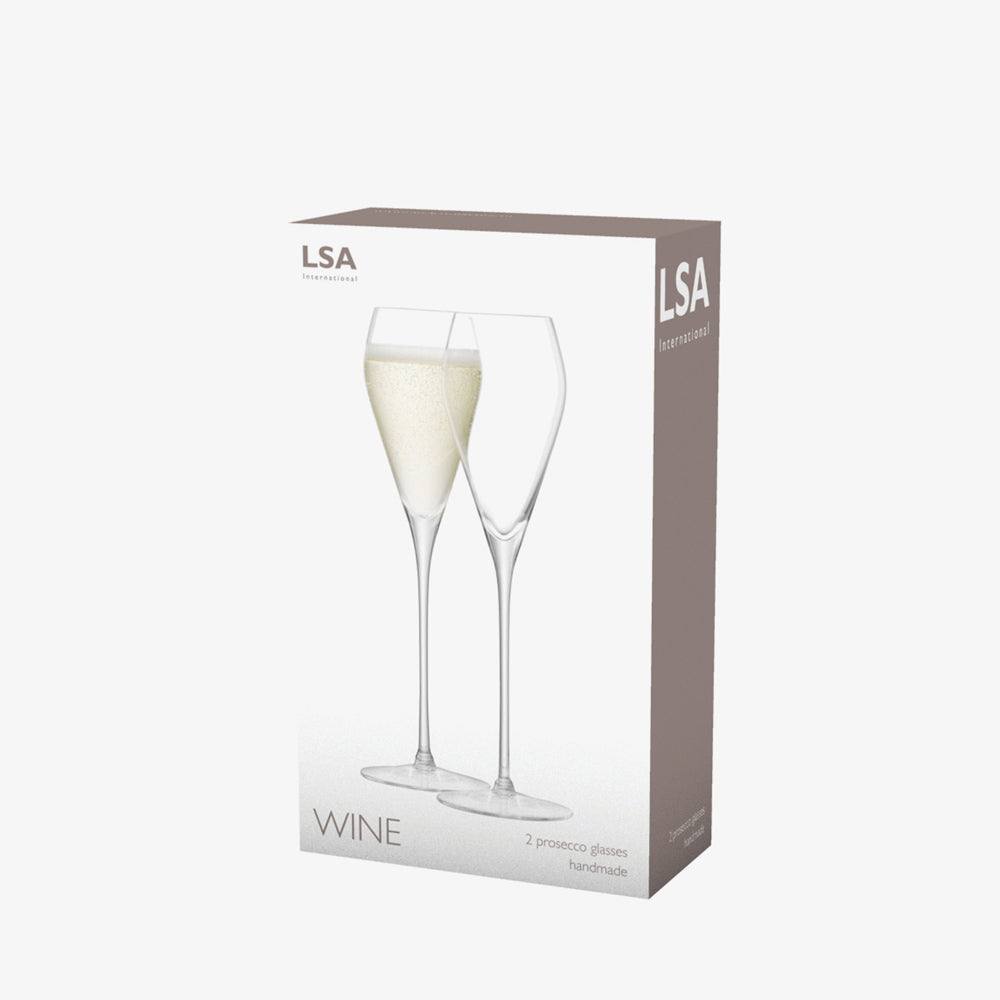 LSA International Bar Prosecco Glasses 250ml, Set of 2