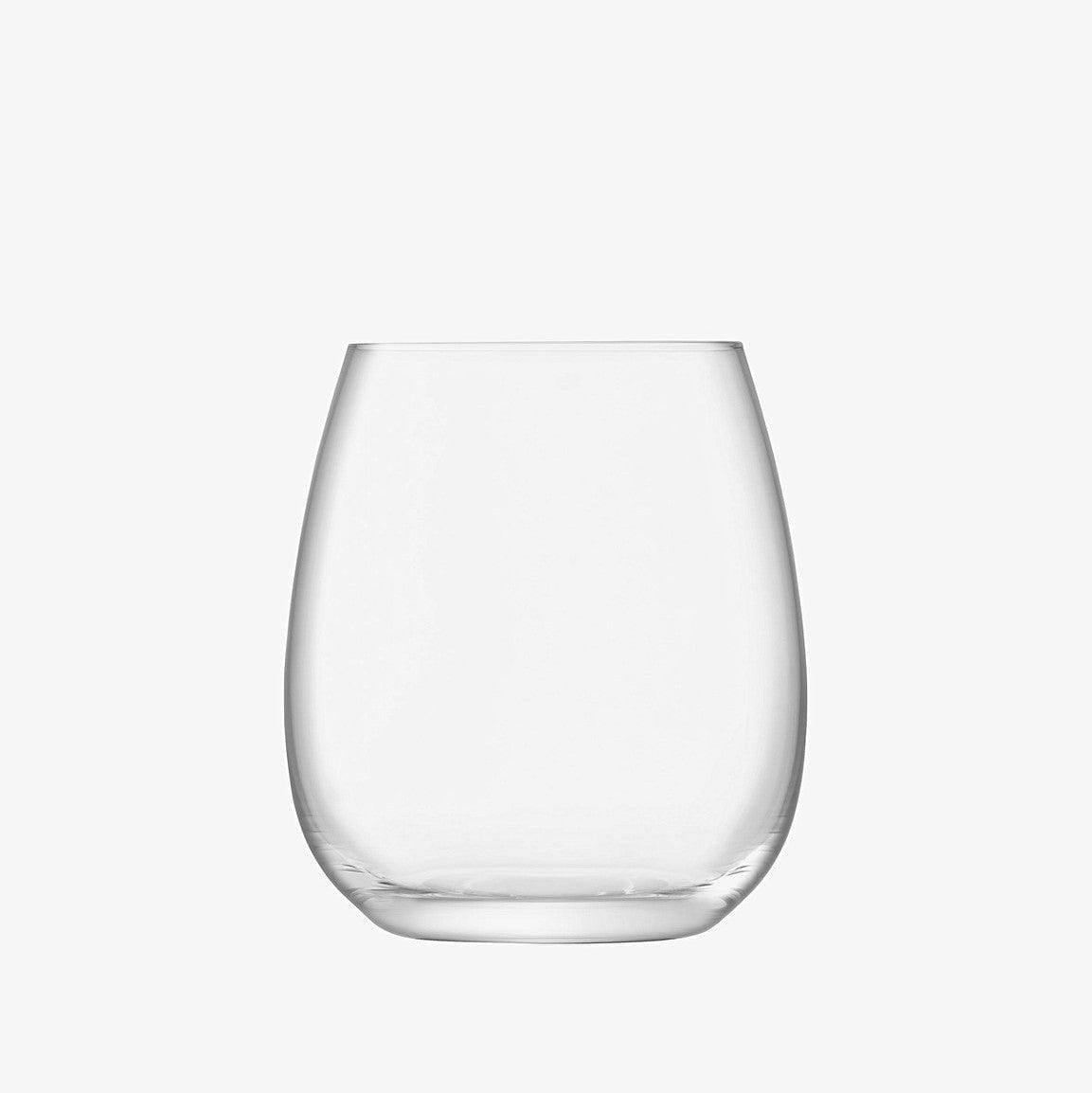 LSA International Borough Stemless Red Wine Glasses 455ml, Set of 4