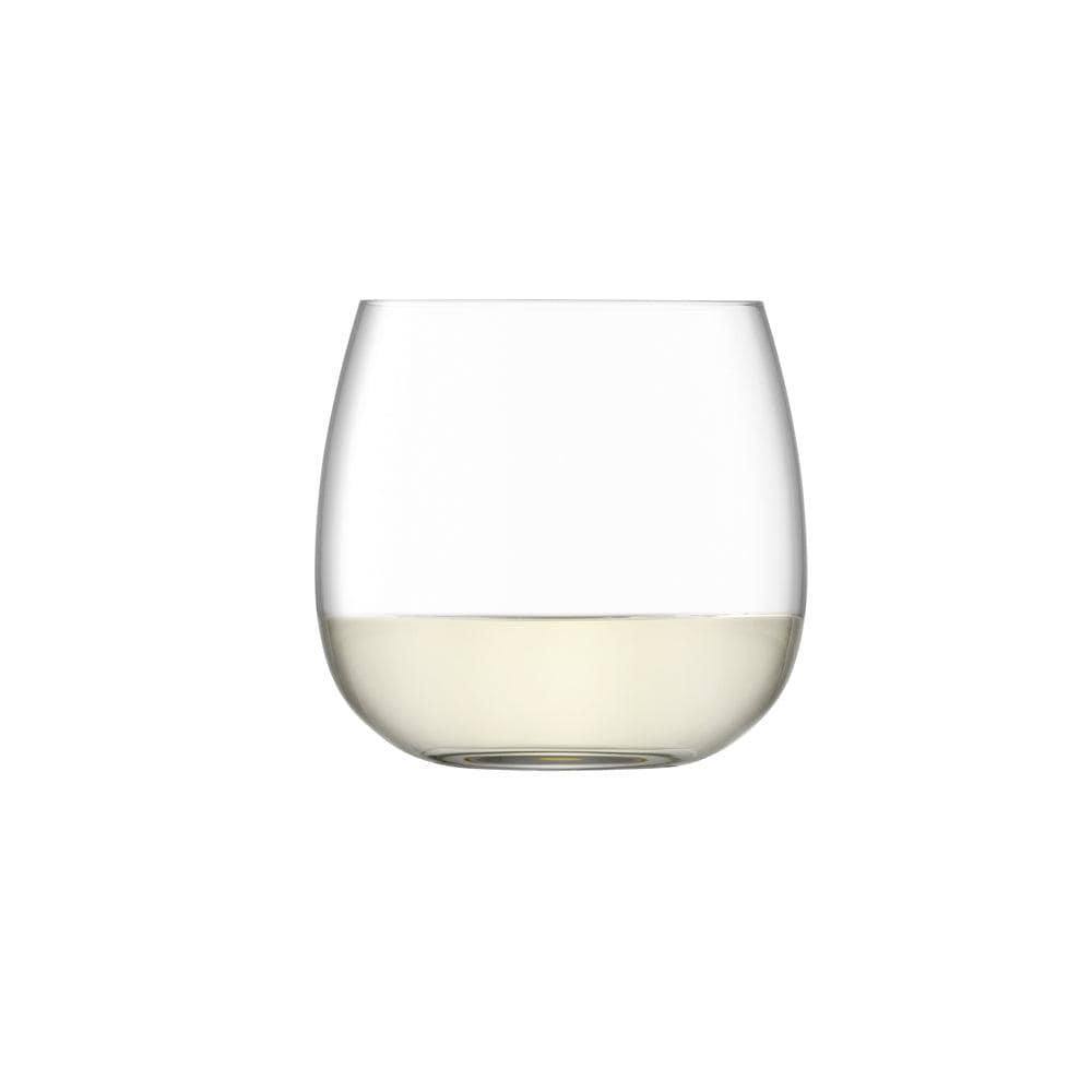 LSA International Borough Stemless White Wine Glasses 370ml, Set of 4