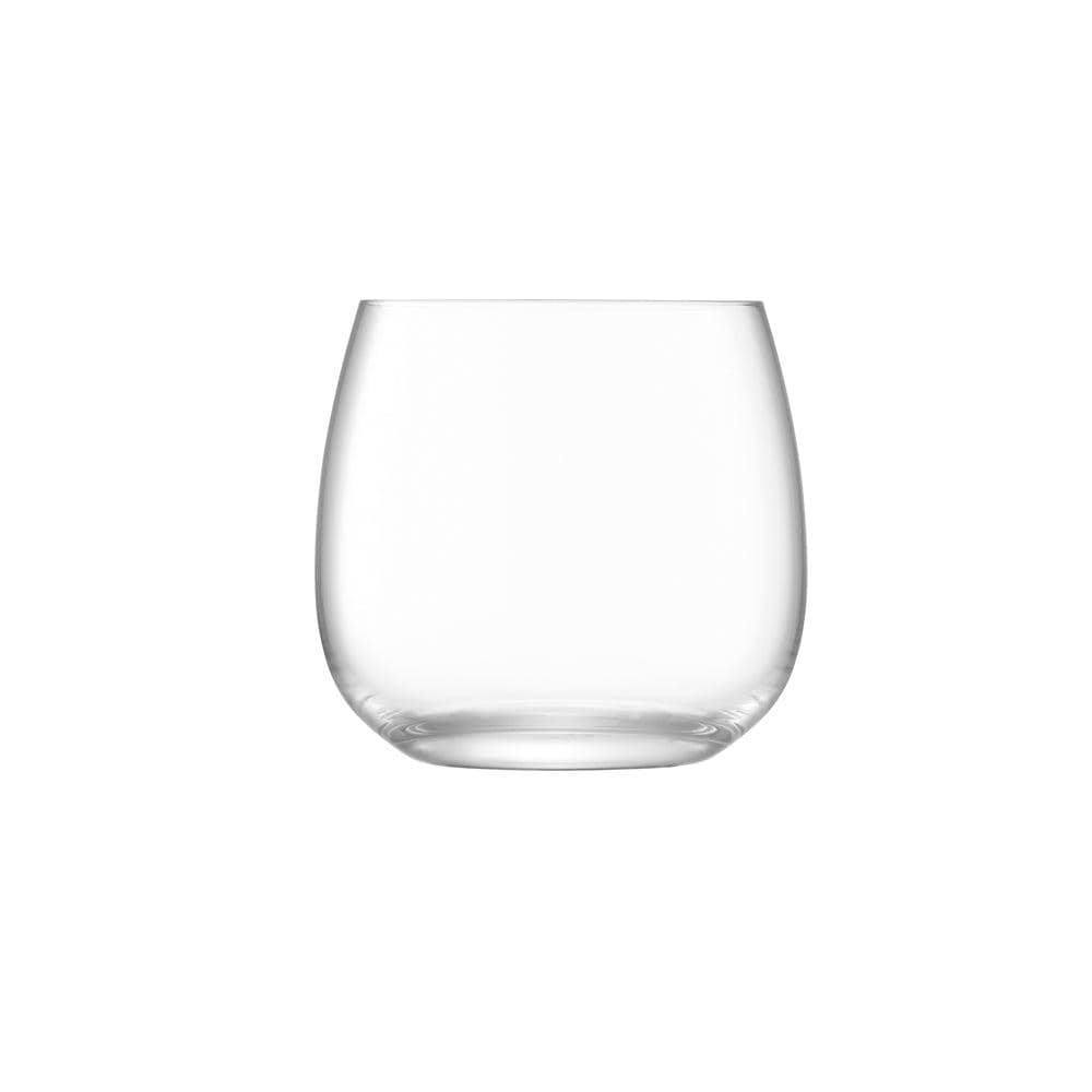 LSA International Borough Stemless White Wine Glasses 370ml, Set of 4