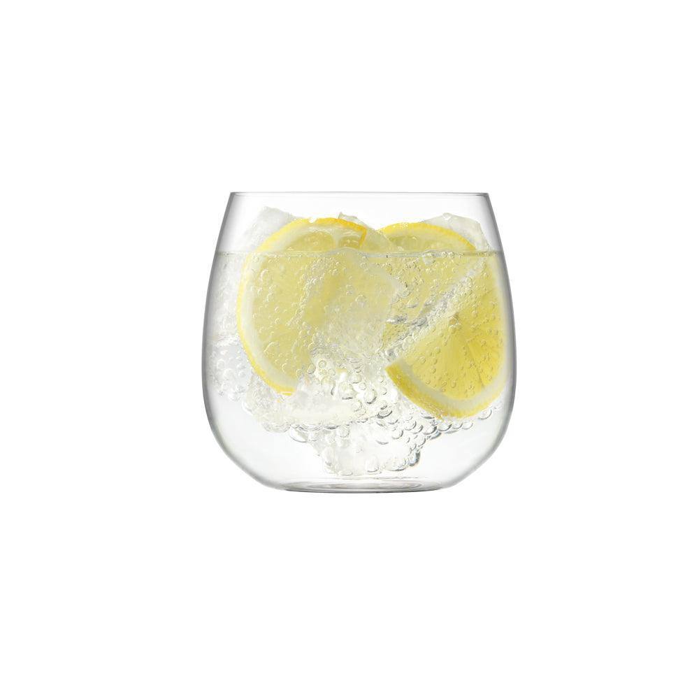 LSA International Borough Stemless White Wine Glasses 370ml, Set of 4