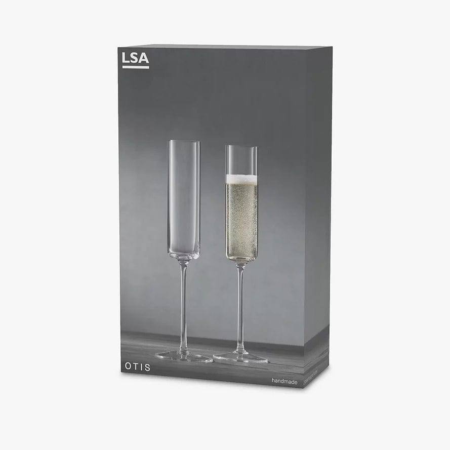 LSA International Otis Champagne Flutes 150ml, Set of 2