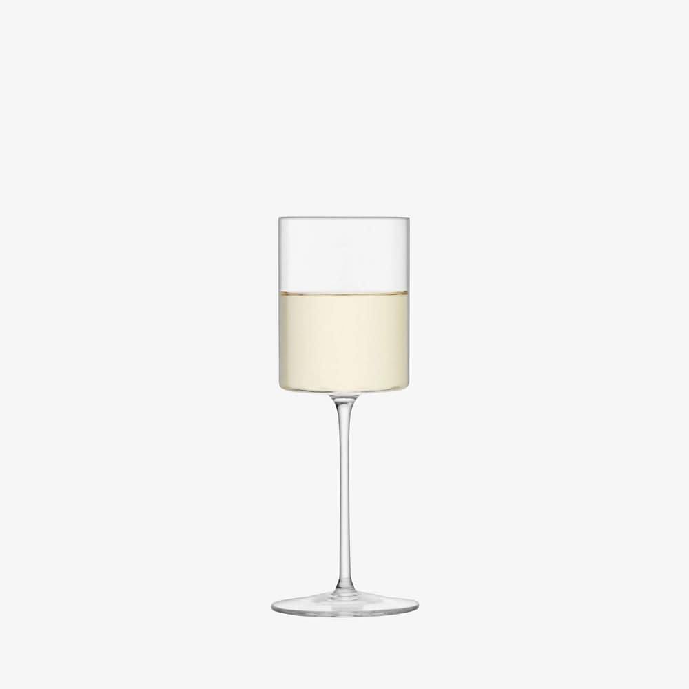 LSA International Otis White Wine Glasses 240ml, Set of 2