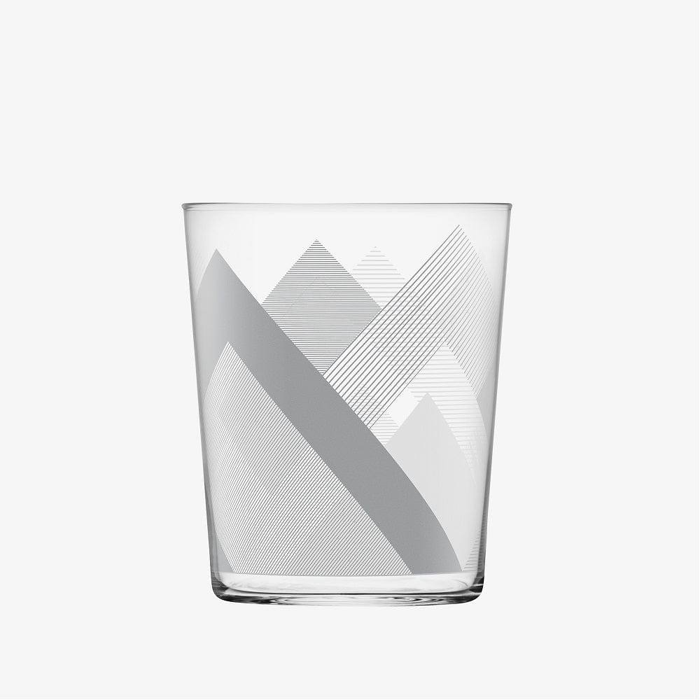 LSA International Peaks Tumblers 560ml, Set of 4 - Graphite