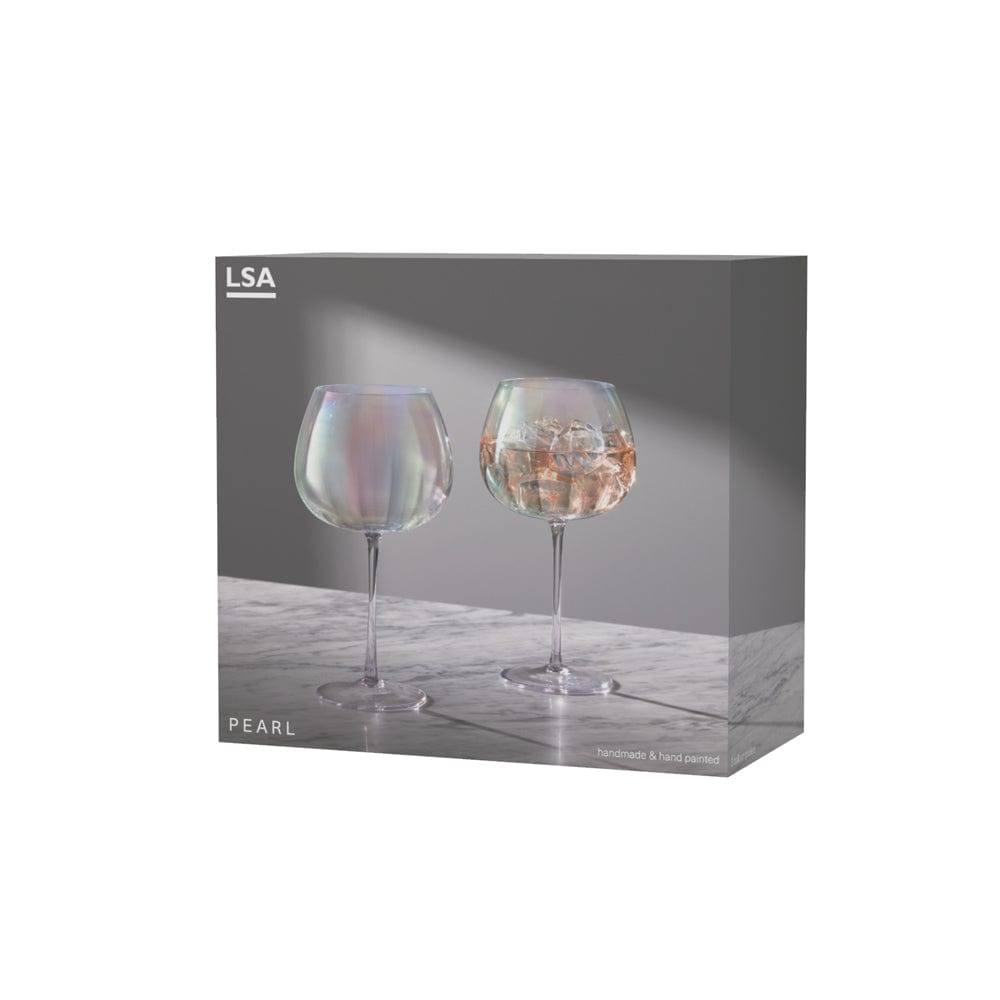 LSA International Pearl Balloon Glasses 650ml, Set of 2