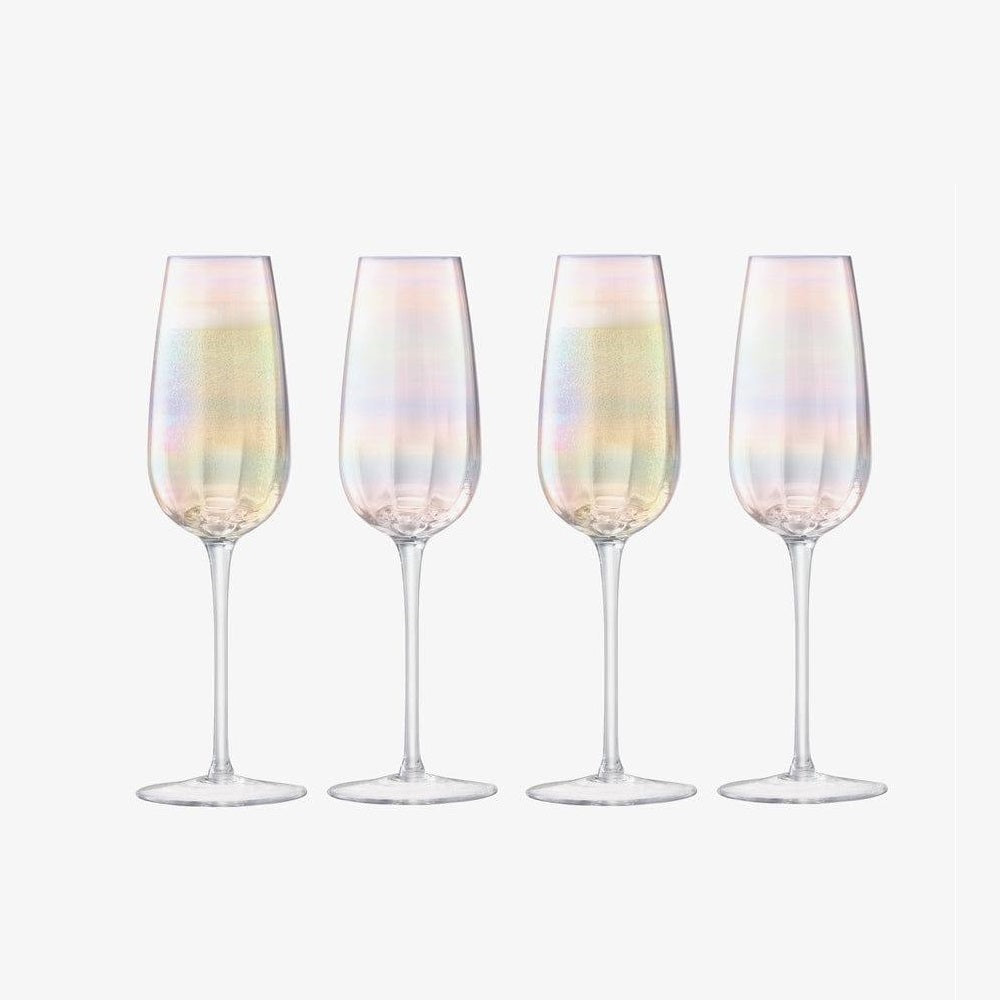 Pearl Champagne Flutes 250ml, Set of 4