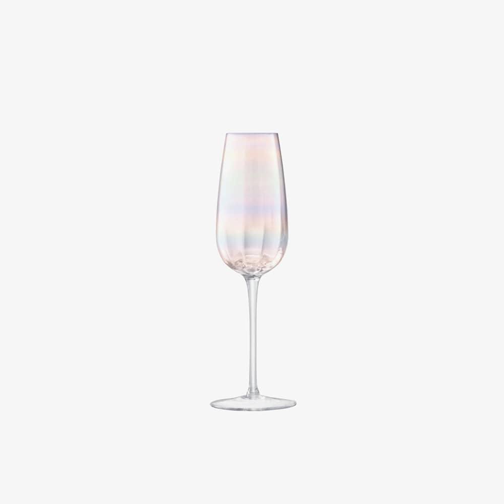 LSA International Pearl Champagne Flutes 250ml, Set of 4