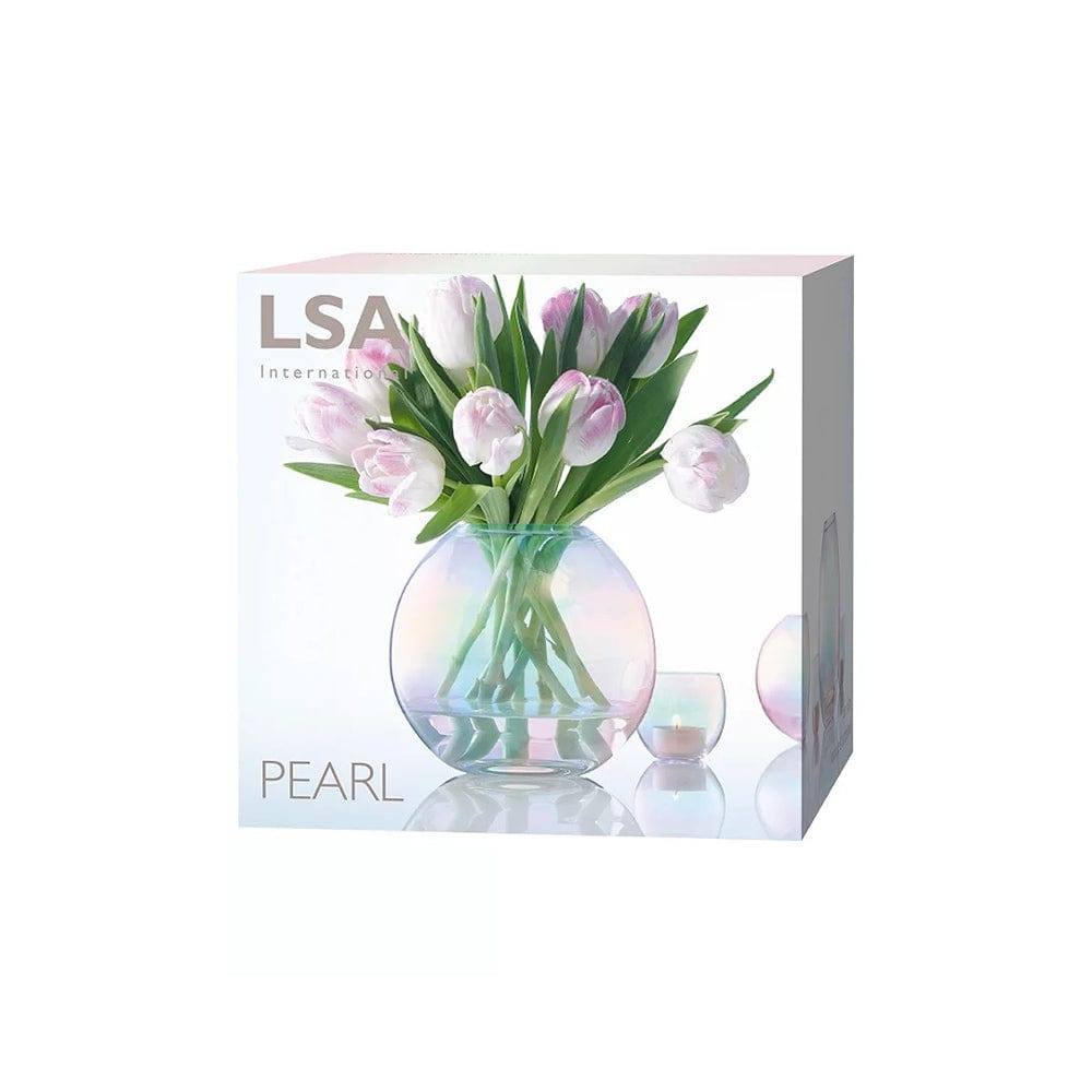 LSA International Pearl Round Vase Small