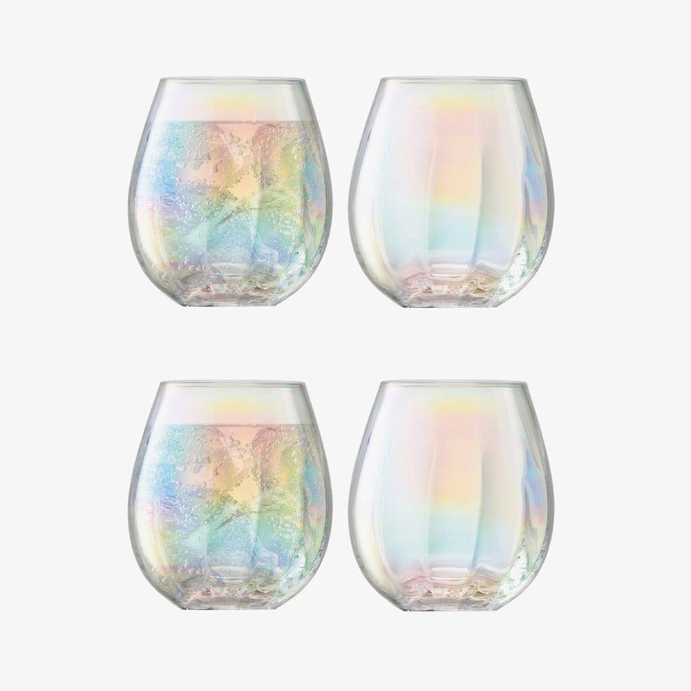 LSA International Pearl Stemless Glasses 425ml, Set of 4