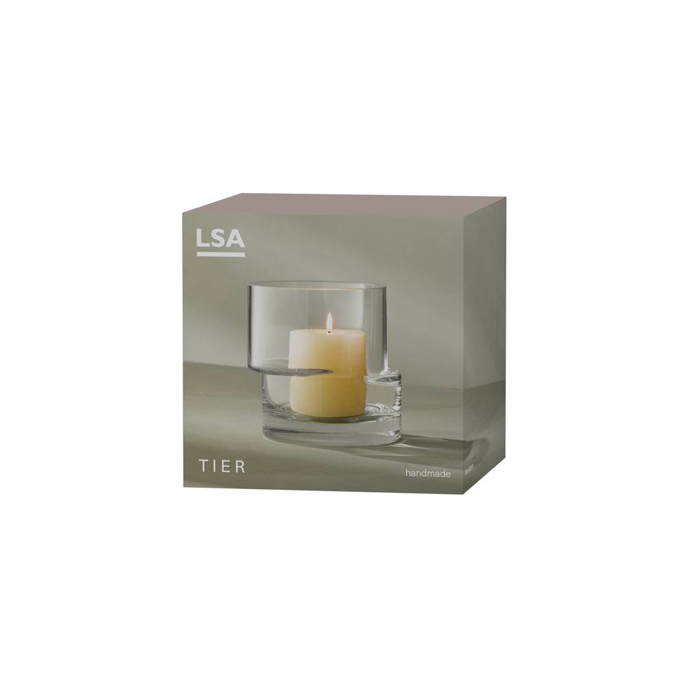 LSA International Tier Small Glass Vase