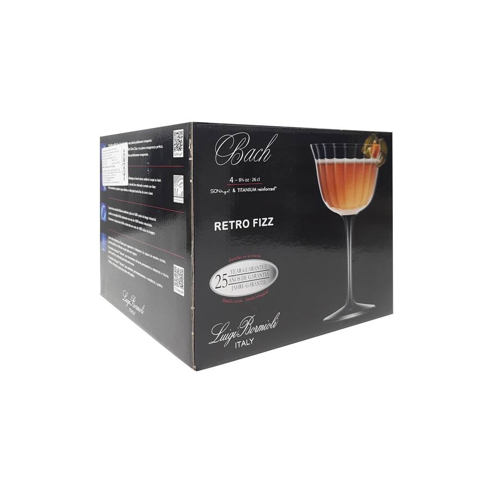 Luigi Bormioli Bach Cocktail Glasses 265ml, Set of 4