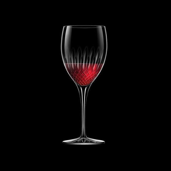 Luigi Bormioli Diamante Red Wine Glasses 520ml, Set of 4