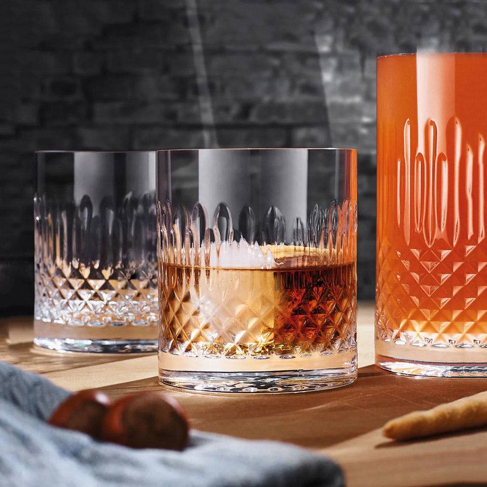 Luigi Bormioli Diamante Whiskey Tumblers 380ml, Set of 6