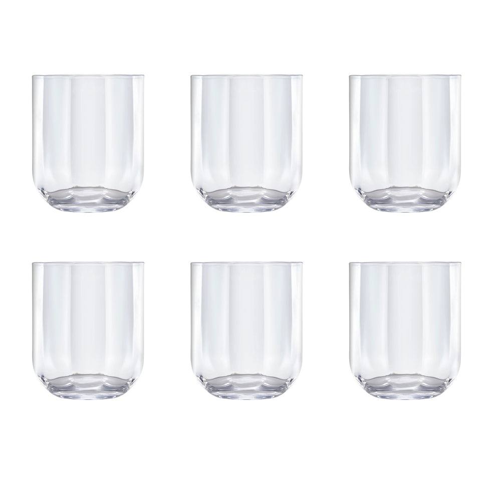 Luigi Bormioli Jazz Rocks Whiskey Tumblers 350ml, Set of 6