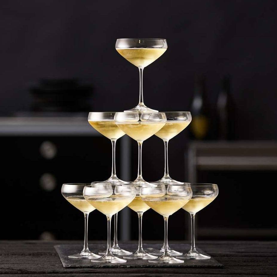 Lyngby Glas Juvel Champagne Bowls 340ml, Set of 4